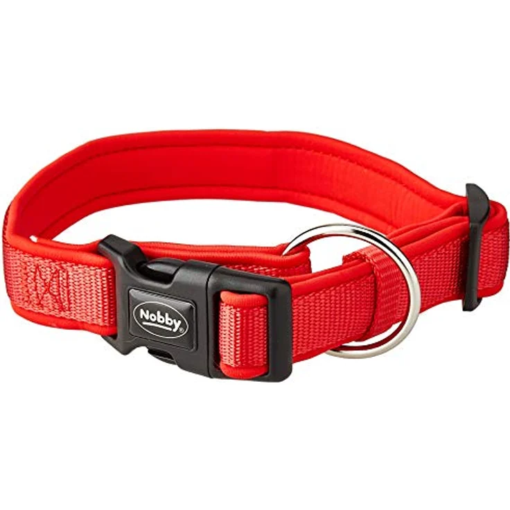 Nobby Halsband Classic Preno, rot / rot L: 30-45 cm, B: 20/25 mm, 1 Stück – Bild 1