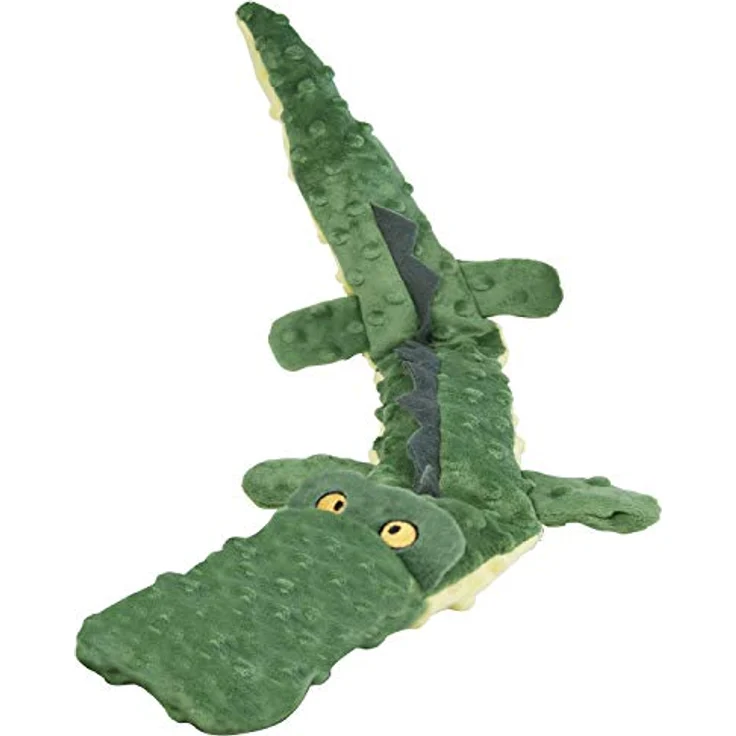 GLORIA LO MEJOR PARA TU MEJOR AMIGO Hundespielzeug dogmonster Krokodil, mit grinceur, braun – Bild 1