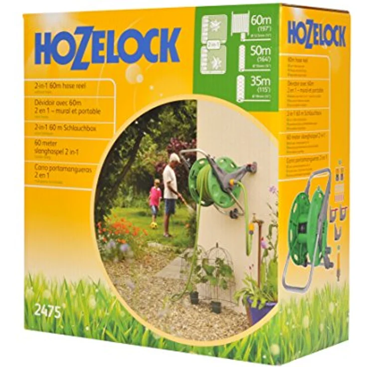 Hozelock 60 m 2-in-1-Schlauchbox (ohne Schlauch) (2475) freistehend – Bild 4