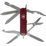 Victorinox MiniChamp 0.6385, Schweizer Taschenmesser mit 16 Funktionen, rot