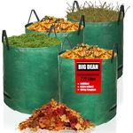 BigDean Gartensack XXL 272L, 4er Set, reißfester Gartenabfallsack aus 150g/m² Gewebe, wasserdicht, für Laub, Grünabfall & Kompost