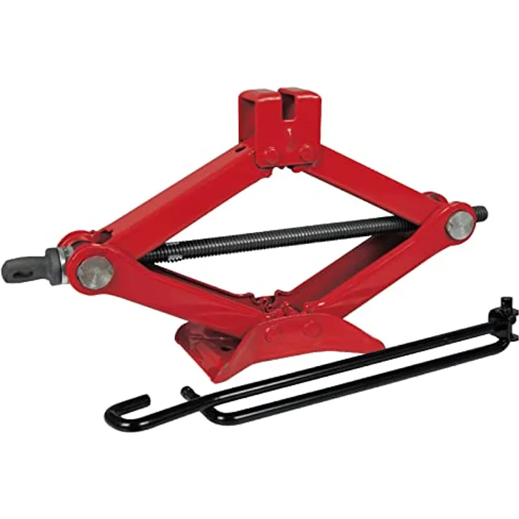 PETEX 44752012 Scheren-Wagenheber, 1 t, rot Hubhöhe 80 mm - 330 mm