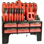 Red Tools Schraubendreher- und Bit-Set XXL - 101 teilig - Winkel- und Präzisionsschraubendreher - inkl. Stecknüsse - PZ,PH,T, Vierkant, Innensechskant u.v.m.