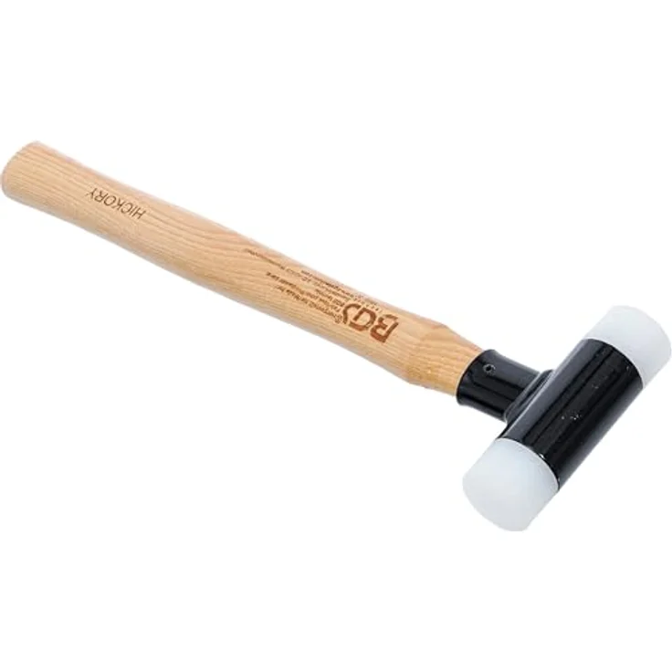 BGS 1859-30 | Schonhammer | Hickory Stiel | Nylonkopf | Ø 30 mm | Kunststoffhammer – Bild 3
