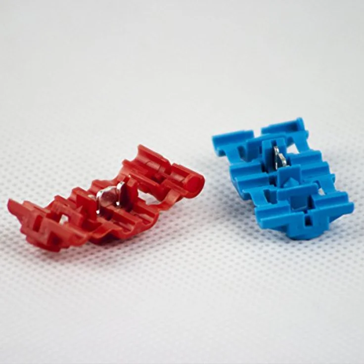 Blanko Klemmverbinder Set, 10 Stück in Rot und Blau für Kabelquerschnitte von 0,5 bis 2,5 mm² – Bild 3