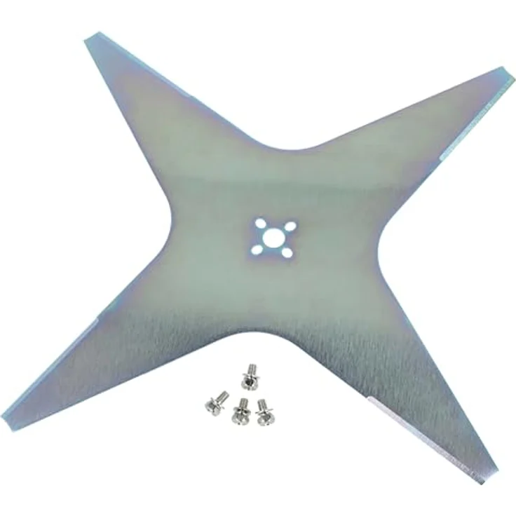 vhbw Rasenmähermesser für Ambrogio L200 B19, L200 Carbon, L200 Evolution 1Li, L200R, Stahl, grau, hohe Schneidleistung, einfach zu montieren – Bild 1