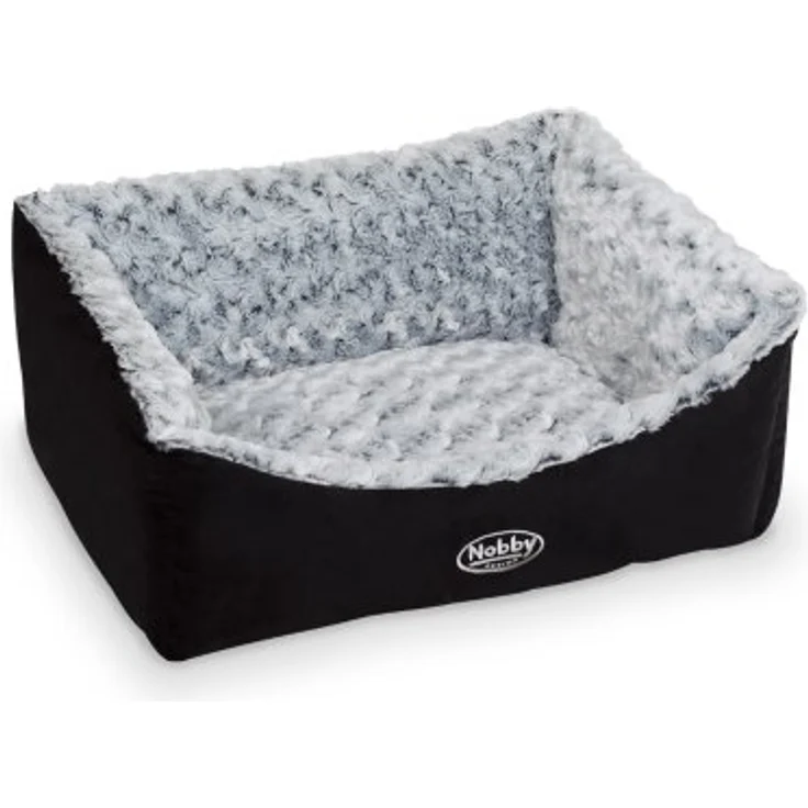 Nobby Tierbett Arusha, Mikrofaser, gemütliches Komfortbett mit Softplüsch, 60x 48x 19 cm – Bild 2