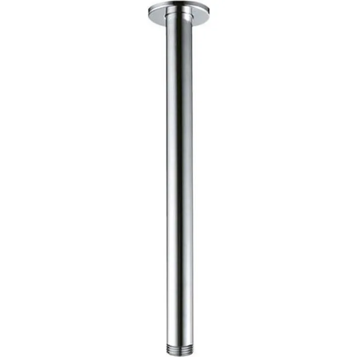 Aloni Kopfbrause A13, Chrom 1/2" 30, Brausearm für Wand- und Deckenanschluss