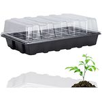 Gartiva® Anzuchtgewächshaus 27 x 19 cm Set - Mini Zimmergewächshaus mit Anzuchtkasten & Anzuchtschale für Pflanzen zur Anzucht