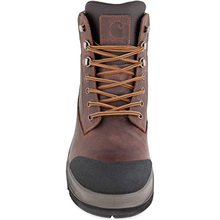 Carhartt Detroit 6 F702903, Wasserdichter S3 Sicherheitsschuh aus Vollnarbenleder mit Fiberglas-Zehenkappe, schwarz – Bild 3