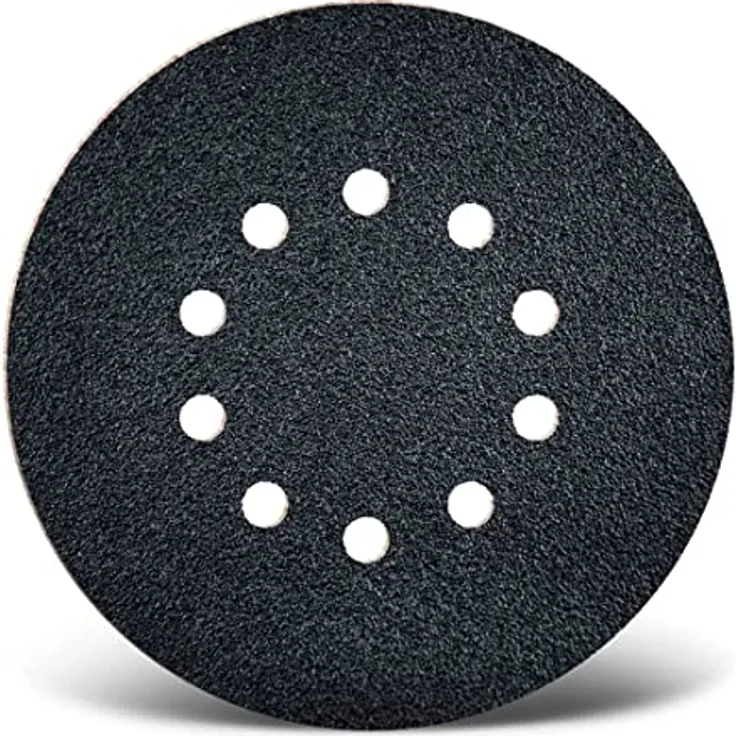 MENZER Black Klett-Schleifscheiben, 225 mm, 10-Loch, f. Trockenbauschleifer, Siliciumcarbid (10 Stk.) K16