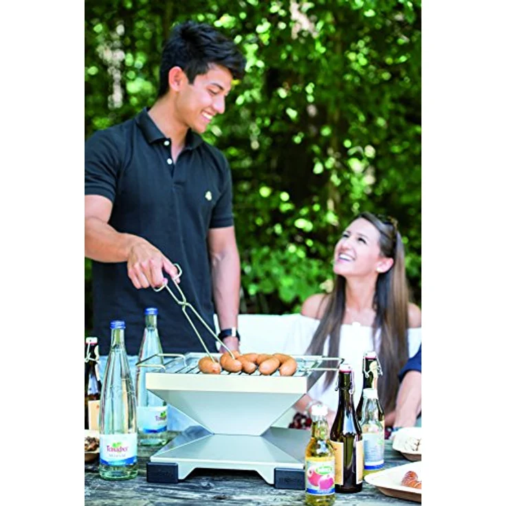 Thüros Edelstahl Holzkohlegrill Tischgrill T1 (TTE30) – Bild 2