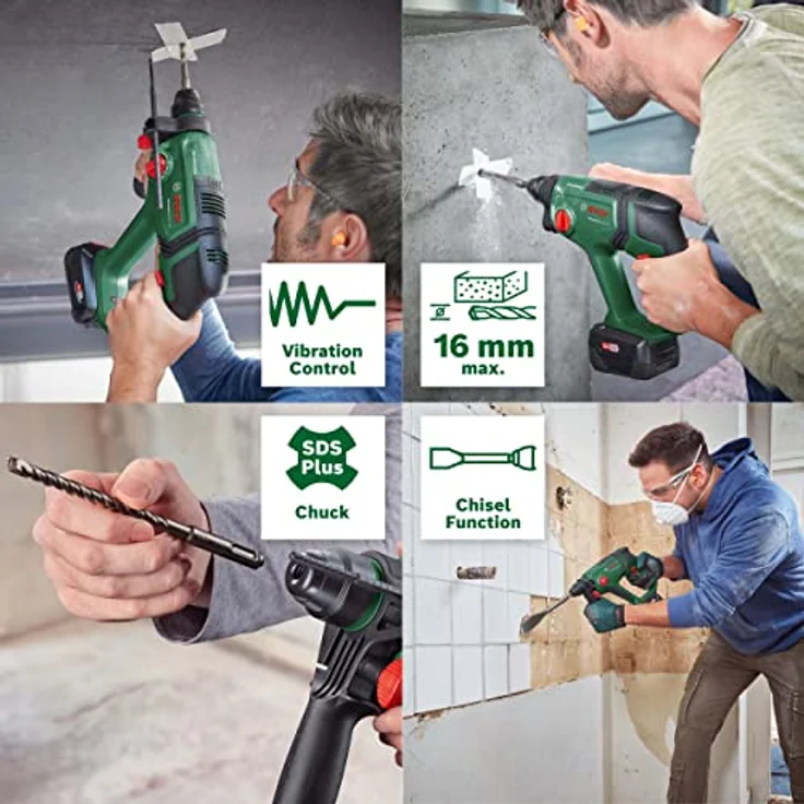 Akku-Bohrhammer Universal Hammer 18V | ohne Akku ohne Ladegerät – Bild 5
