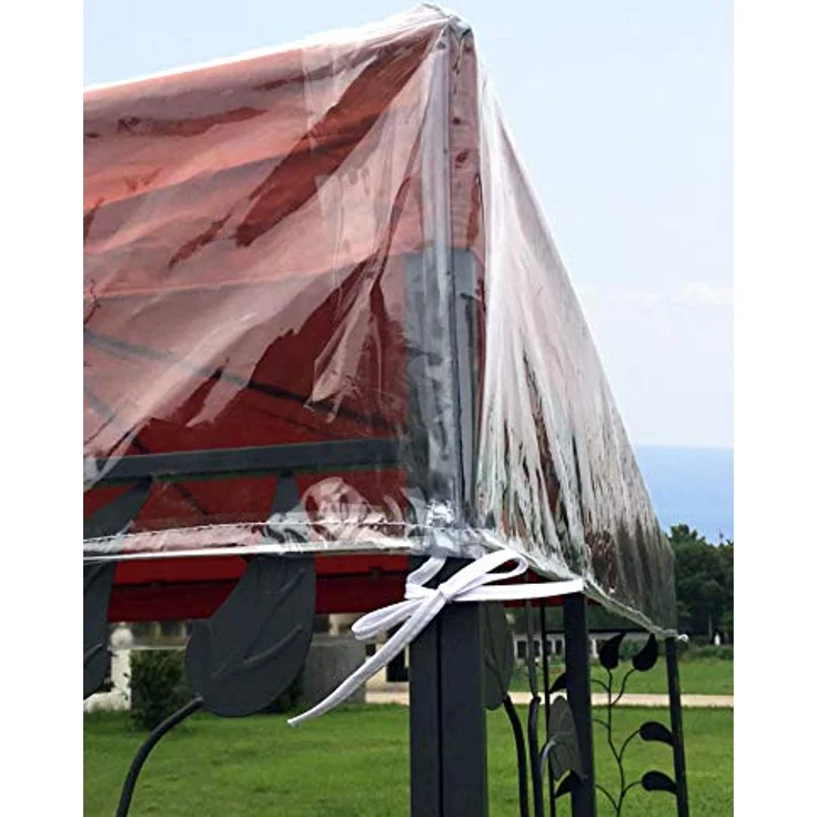Pavillon Schutzhaube 3x3m für Doppeldach Wasserdicht Transparent – Bild 6