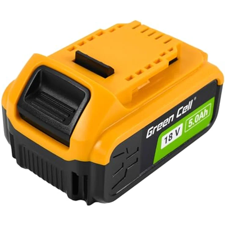 Green Cell 18V 5Ah Li-Ion Akku für DeWalt XR DCB182 DCB184 — Hochwertiger Ersatz mit LED-Ladeanzeige, langlebig und ohne Memory-Effekt – Bild 3