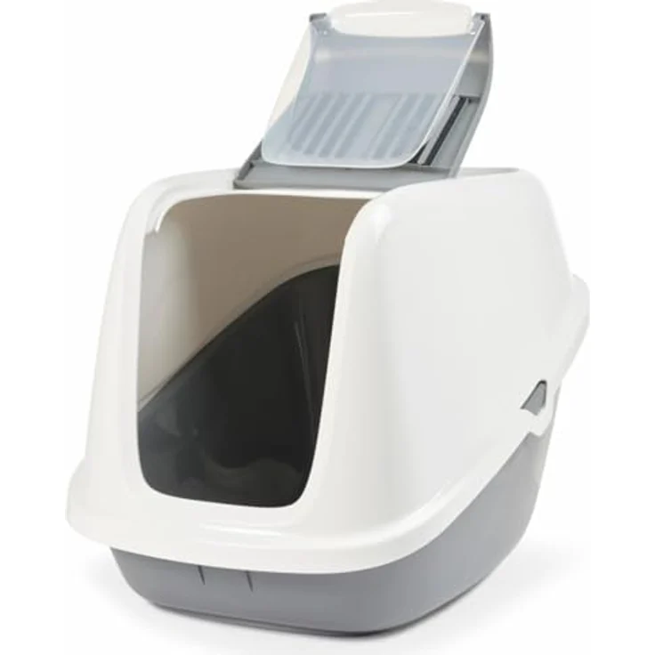 Savic Katzentoilette Nestor Giant, weiss-grau (Katzenklo geschlossen), Katzenklo – Bild 7