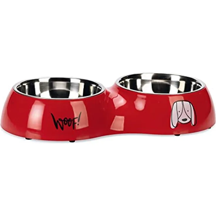 Karlie Hundenapf Jairo 960 ml rot Dinner Set 2 x 480 ml