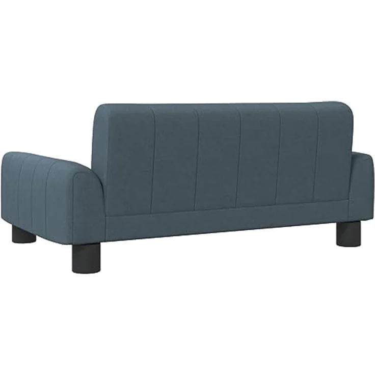 vidaXL Hundebett, Hundekissen mit weicher Polsterung, Hundesofa für kleine Hunde, Dunkelgrau Stoff – Bild 5