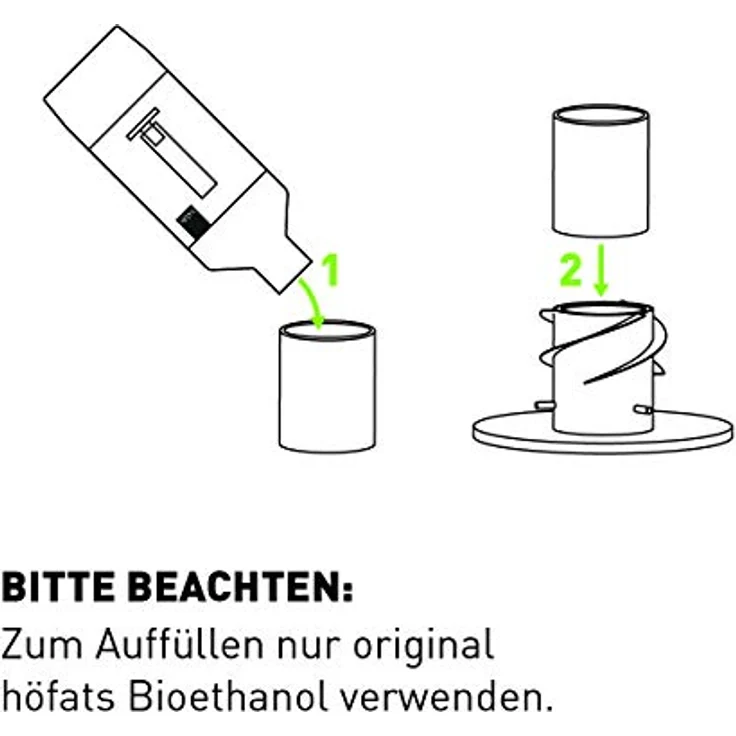 höfats - Spin Bioethanol Nachfülldose 90 - Zubehör für Spin 90 Tischfeuer, Fackel, Hängefeuer - Dose aus Edelstahl ohne Brenngel - 225 ml Fassungsvermögen – Bild 4