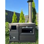Homeparadise Outdoor-Küchenofen Terrassenofen Kuzine Soba/Gartenküche Holzofen Ofen mit Holz Holzkohle