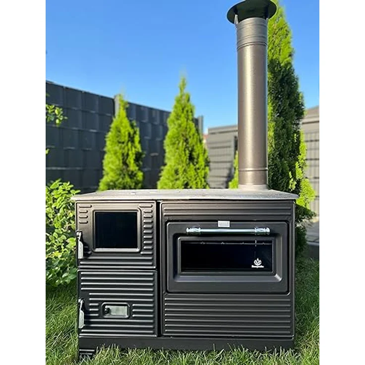 Homeparadise Outdoor-Küchenofen Terrassenofen Kuzine Soba/Gartenküche Holzofen Ofen mit Holz Holzkohle – Bild 1