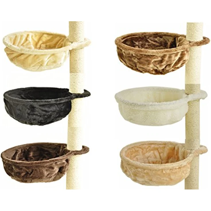 Nanook Kratzbaum Liegemulde XL für kräftige Katzen - 40 cm Ø, Tiefe 12 cm - hellbraun – Bild 4