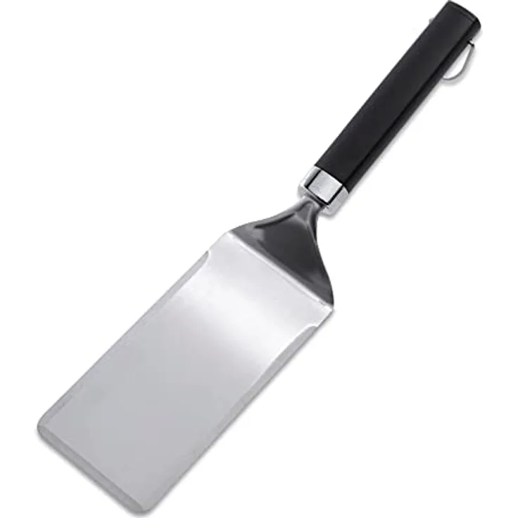 Weber 6779 Griddle Spatula, Silver - Grillwender mit rutschfestem Griff und abgeschrägter Kante