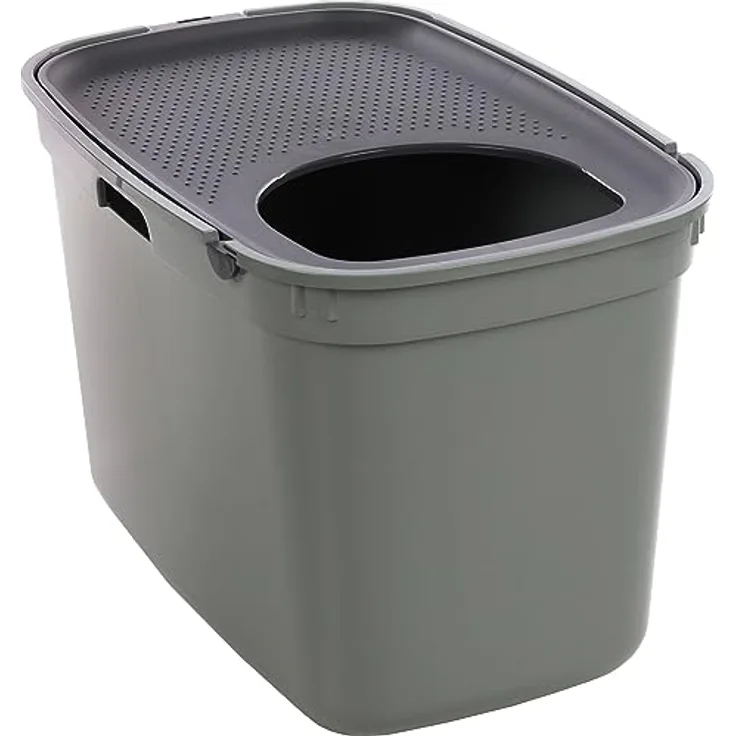 Kato Katzentoilette Olivgrün, 39 x 59 x 38 cm