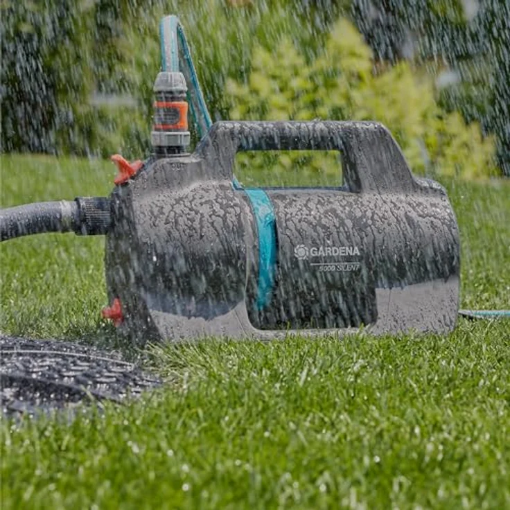 Gardena Wasserpumpe 5000 Silent, Gartenpumpe mit 5000 l/h Fördermenge, geräuscharm und zuverlässigem Betrieb – Bild 4