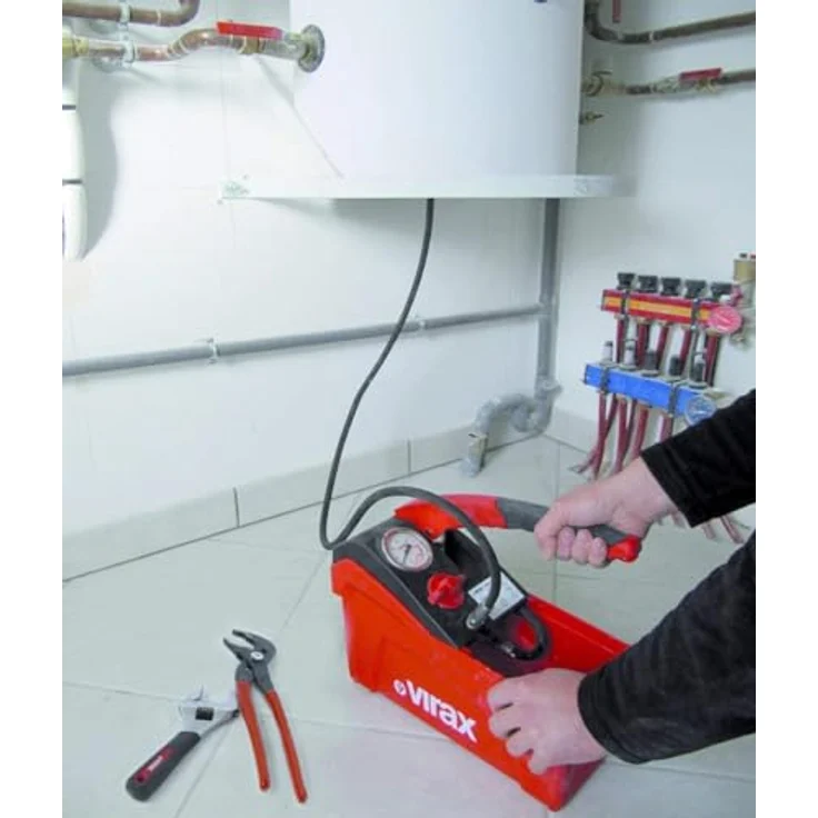 Virax Druckpumpe, Wasserpumpe 50 Bar 5 L mit Anti-Kalk-System und ergonomischem Soft Touch® Hebel – Bild 4