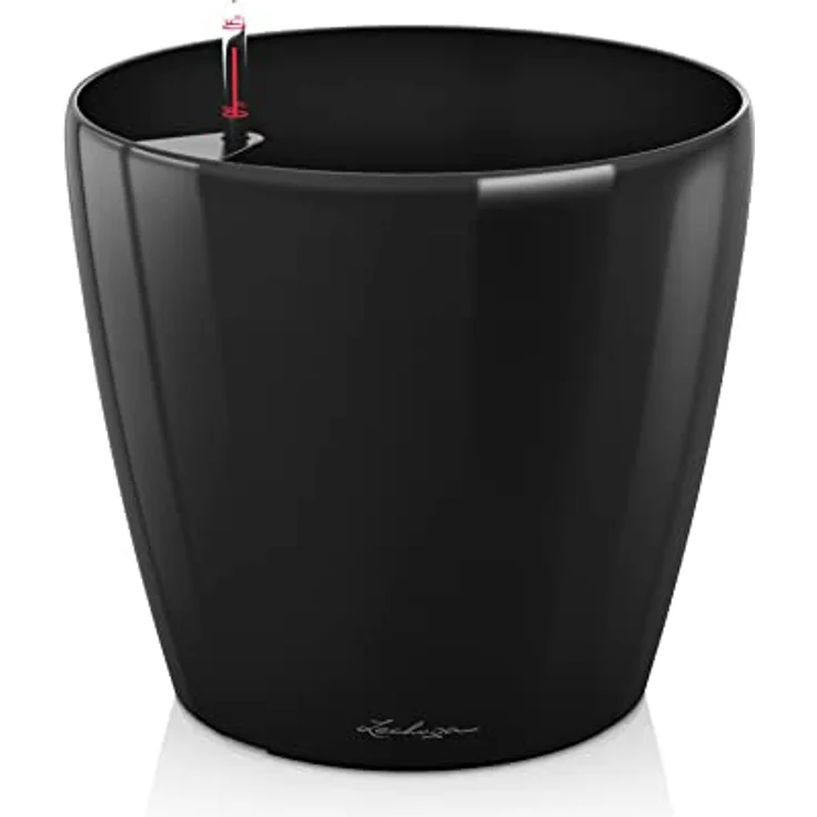 LECHUZA CLASSICO Premium 70 schwarz hochglanz 14669 – Bild 1