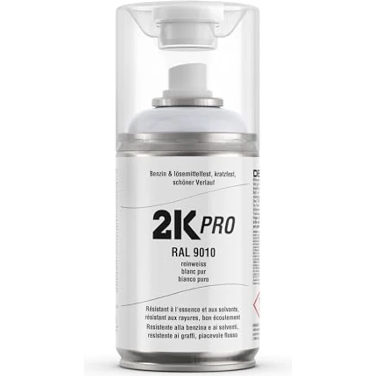 2K PRO 2K Spraydose, 2 Komponenten Sprühlack mit extrem hoher Kratzfestigkeit und UV-Schutz, transparent – Bild 1