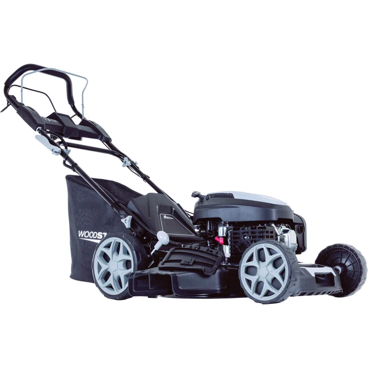 Woodster Benzin-Rasenmäher BLM560-225ES, 56 cm Schnittbreite, 4,4 kW Leistung, inkl. 2Ah Akku und 2,4A Ladegerät, dunkelgrau/schwarz