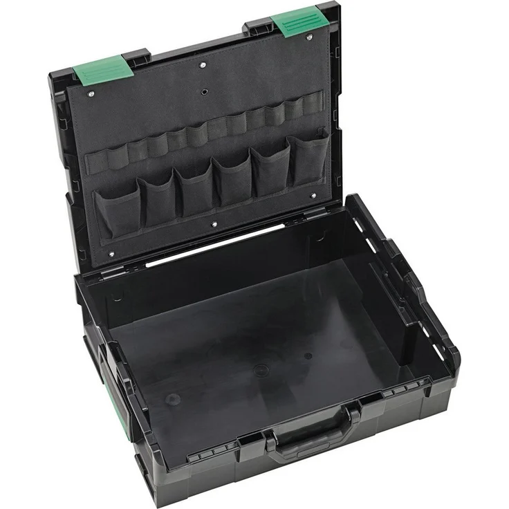 Stahlwille Werkzeugkoffer 136 L-BOXX® unbestückt - zur Montage im Deckel, 12 Gummischlaufen, 6 Taschen - Stahlwille - Werkzeugkoffer