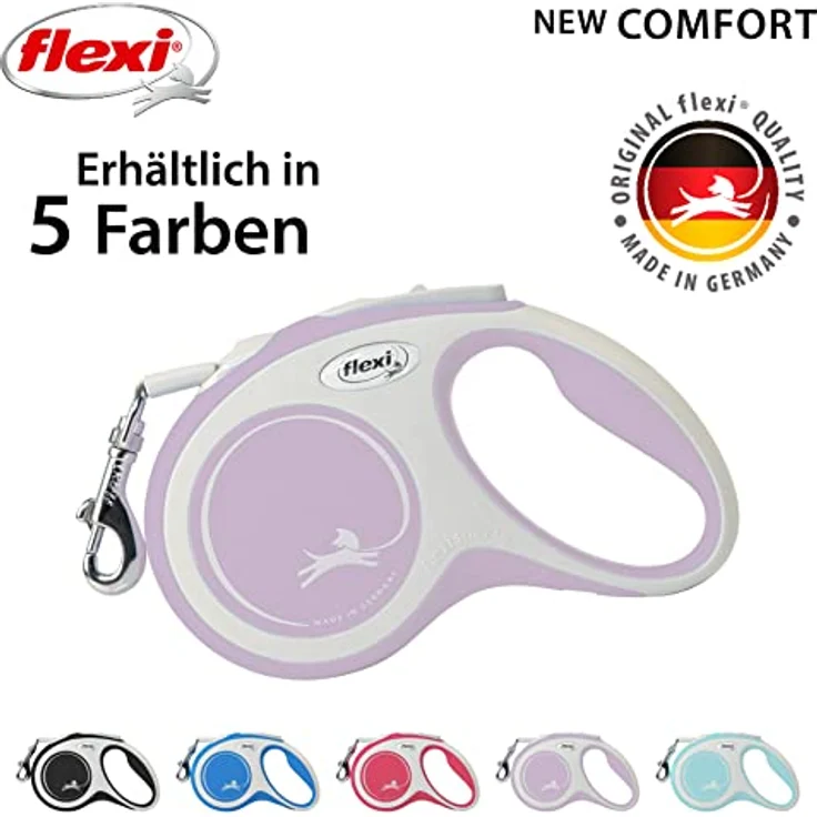 flexi New Comfort Hundeleine, 5 m, Rosa CF10T5.251.RO.20 blau small – Bild 4
