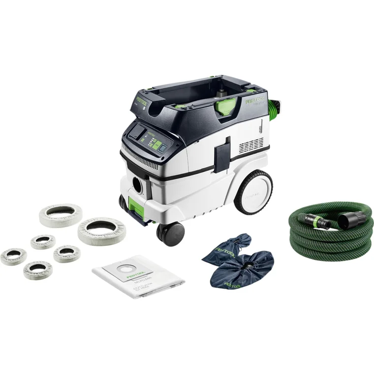 Festool Absaugmobil CTL 26 EI-FLR, Nass- und Trockensauger mit Bluetooth® Funktionalität und PUR-Kabel, rot