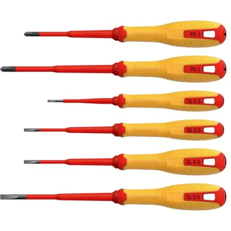 Hultafors VDE Schraubendrehersatz, 6-teilig mit ergonomischem Griff und isolierter Klinge, zertifiziert nach IEC 60900 – Bild 2