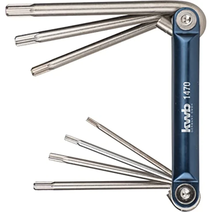 kwb Sechskantschlüssel-Set T 10-T 40, 7-teilig aus CV-Stahl im Metall-Klapphalter – Bild 1