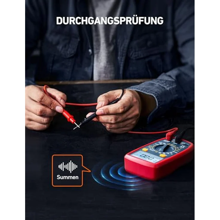 AstroAI Multimeter Digital Multimeter mit Ohm Volt Ampere Spannung Tester Messung – Bild 4