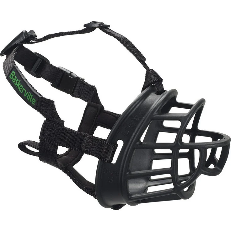 Company of Animals Baskerville Ultra Muzzle, Verstellbarer Hundemaulkorb mit gepolstertem Sitz, ideal für reaktive Hunde, 6 Größen verfügbar