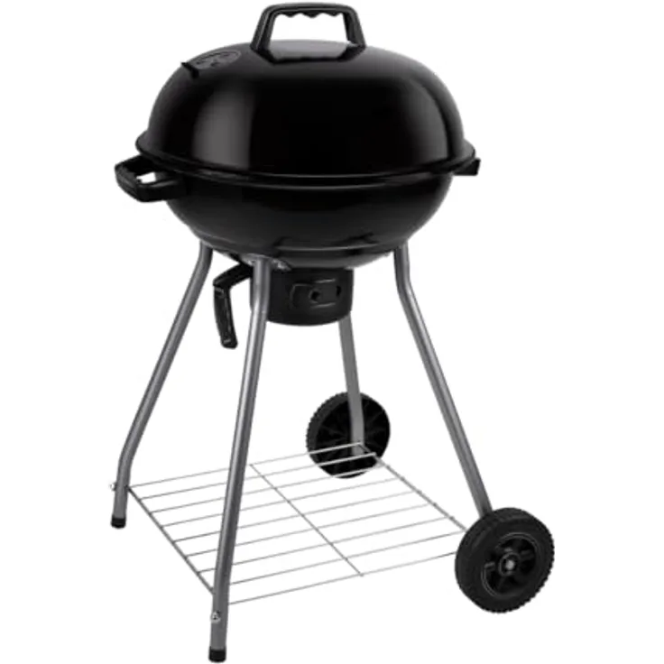 Arti Casa Alpina Barbecue Kugelgrill, Holzkohlegrill mit Deckel, Ø 45 cm, Edelstahl-Luftregulator und Aschebehälter