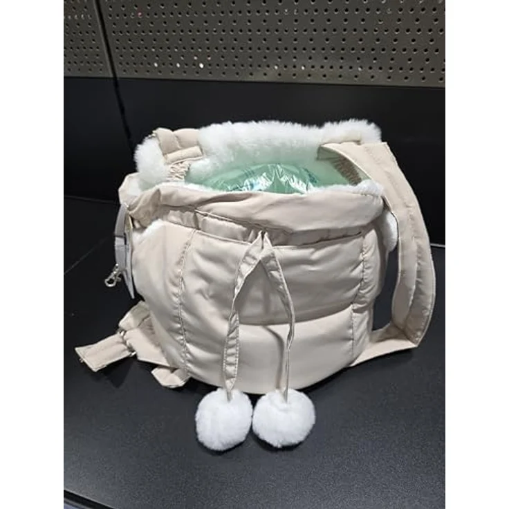 Flamingo Fronttasche Cuddi, Hunde-Transporttasche in beige mit verstellbarer Kurzleine und abwaschbarem Innenraum, max. Tragegewicht 4 kg – Bild 8