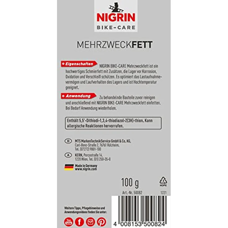 Nigrin Mehrzweck-Fett 50082 125ml – Bild 3