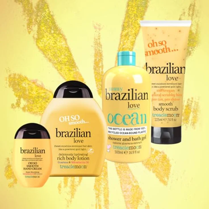 Treaclemoon Brazilian Island Körperpeeling, 225 ml - Veganes Peeling mit natürlichen Inhaltsstoffen, feuchtigkeitsspendend und pre-tan/pre-shave Vorbereitung – Bild 2
