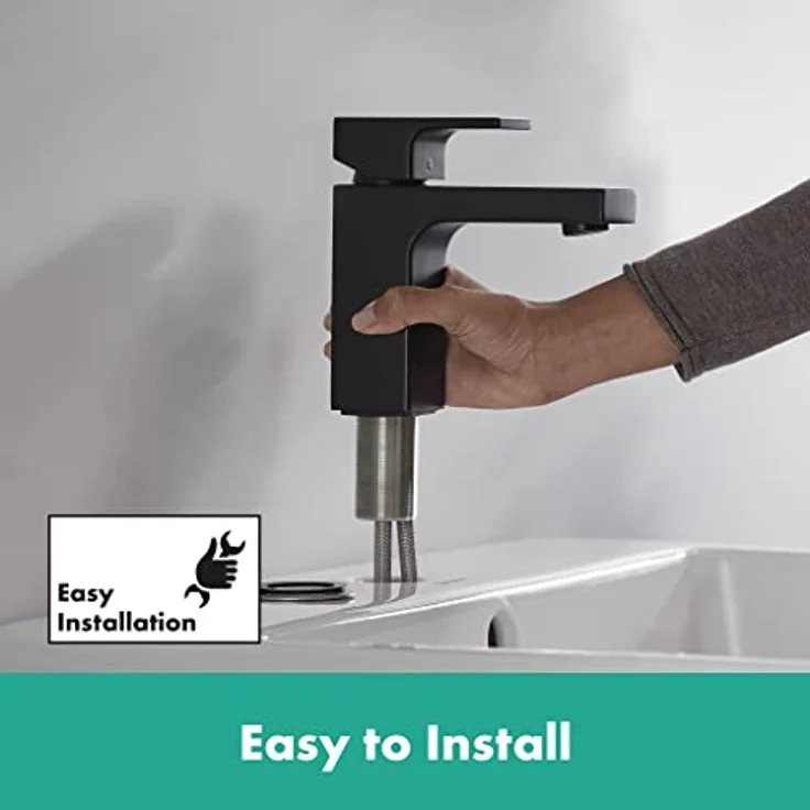 hansgrohe Vernis Shape Spültischarmatur, 110 mm Ausladung, EcoSmart, mit Keramikmischsystem und schwenkbarem Strahlformer – Bild 6
