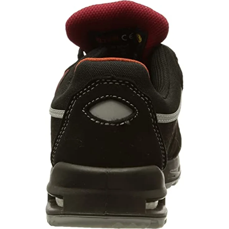 ELTEN Sicherheitsschuhe SENEX XXT ESD S3, Damen und Herren, Textil, Kunststoffkappe (leichter als Stahlkappe), leicht, sportlich, Schwarz/Rot, Größe: 37 – Bild 3
