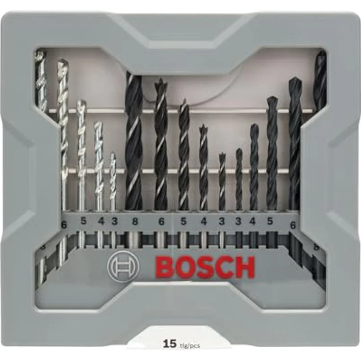 Bosch Professional 15tlg. Gemischtes Bohrer-Set (für Metall, Holz und Stein, Zubehör Bohrschrauber) – Bild 2