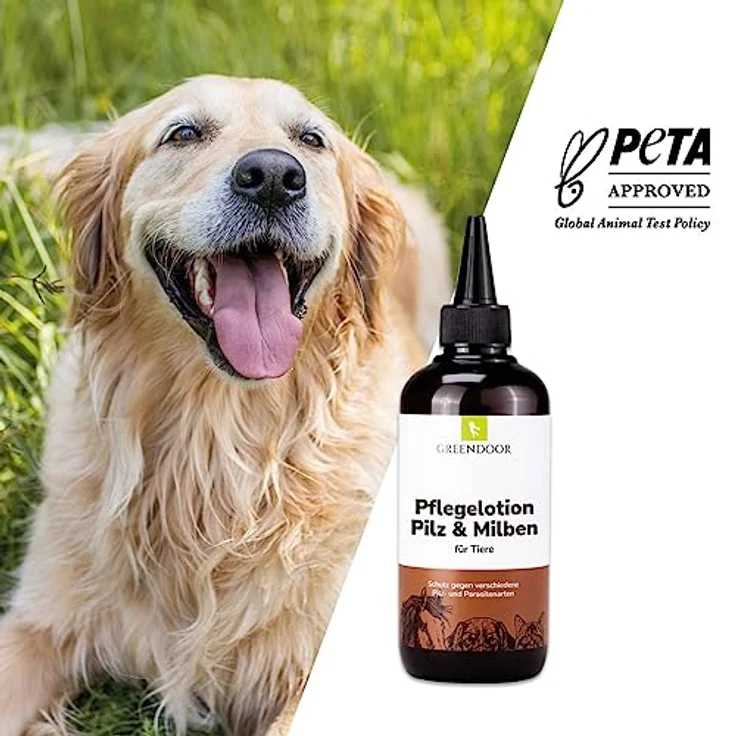 GREENDOOR Fellpflege Pflegelotion bei Pilz- und Milbenbefall, natürliche Hautregeneration und juckreizstillend, 100% Rezyklat – Bild 3