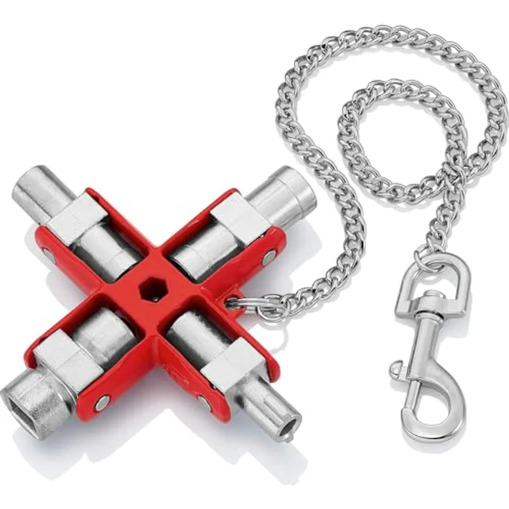 KNIPEX 00 11 06 Universal-Schlüssel für gängige Schränke und Absperrsysteme 90 mm – Bild 5