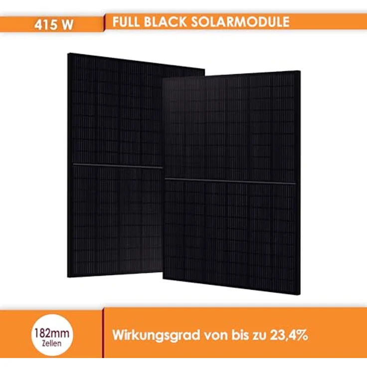 VALE Balkonkraftwerk 830Wp Full Black | APsystems 800 Watt Wechselrichter | Inkl. 5m AC-Kabel und Halterung – Bild 4